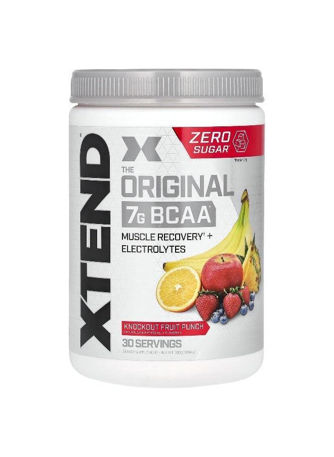 XTEND XTEND, The Original 7G BCAA, Knockout Fruit Punch, 13.8 oz (390 g)  - Image 1