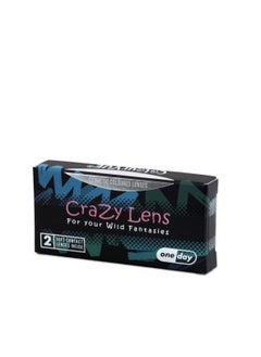 ColourVUE Crazy lenses - White Zombie Cosplay Lenses One Day Disposable - 2 Lenses  - Image 2