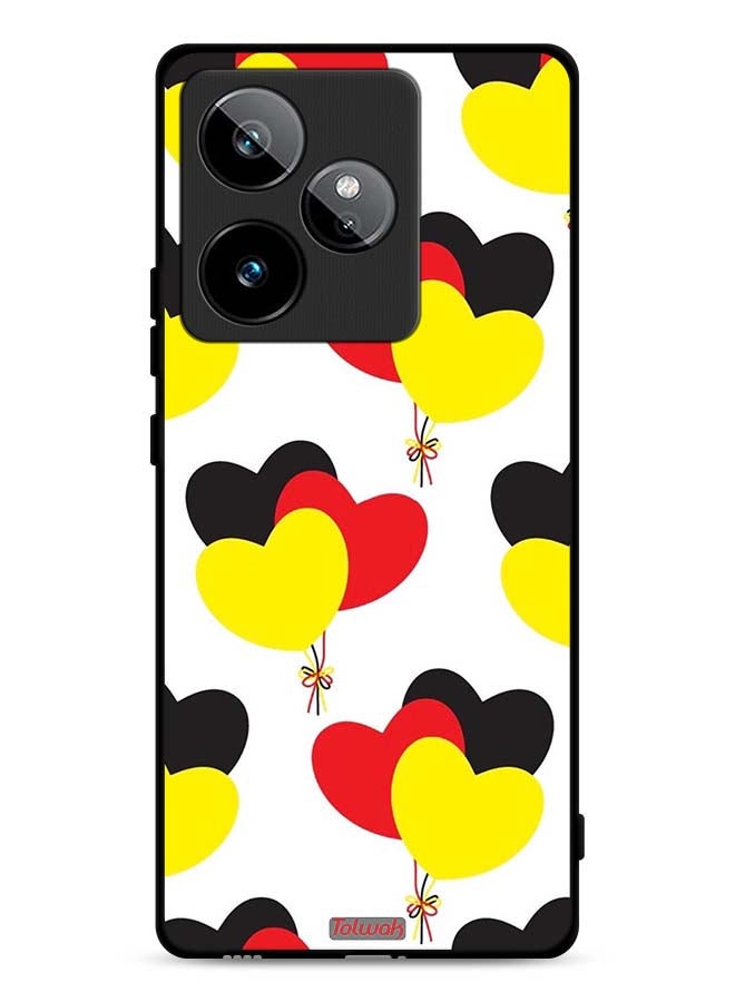 Tolwak Realme GT 7T 5G Protective Case Cover Three Hearts Bunch