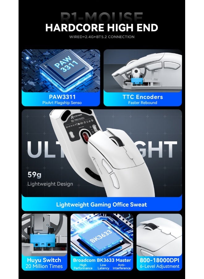 Attack Shark R1 Lightweight Gaming Mouse - Image 3