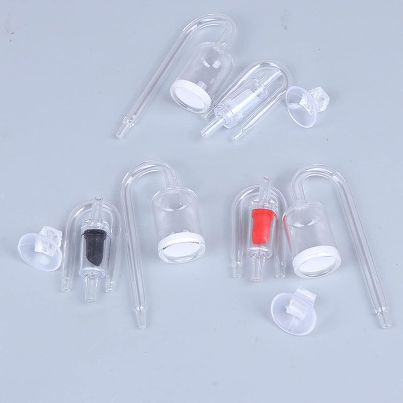 CO2 Diffuser Kits U Shape Glass for Aquarium Planted for Tank Creates Rich CO2 Quiet Bubbling Suction Cup Check - Image 4