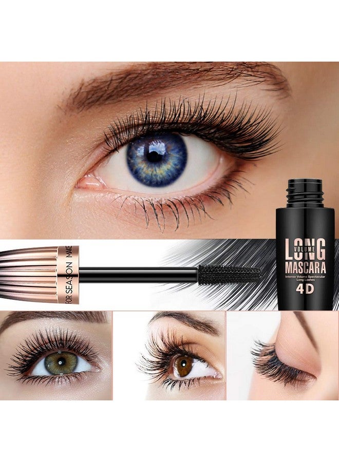 FGHJ 4D Silk Fiber Lash Mascara, Waterproof Long Lasting Mascara Black Volume And Length Natural, Exquisitely Full, Lengthening Thickening Softer Fuller Lashes Amplify Smudgeproof Eyelash Mascara,1 Pack - Image 5