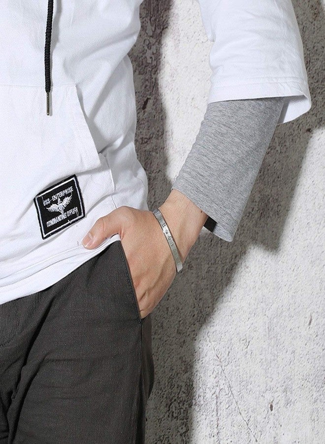 ZIVOM® Zodiac Star Sign Stainless Steel Openable Kada Bangle Bracelet Men - Image 5