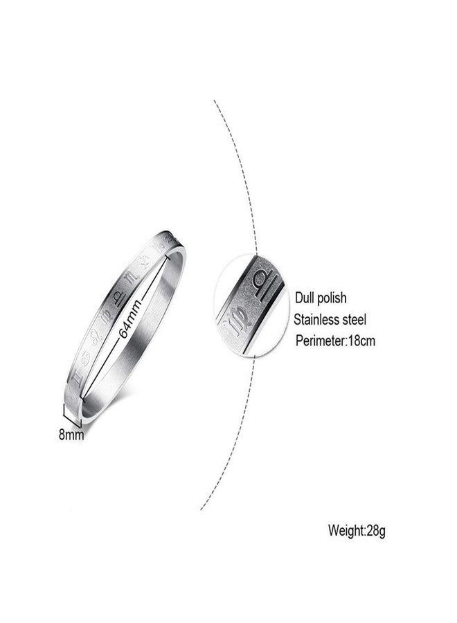 ZIVOM® Zodiac Star Sign Stainless Steel Openable Kada Bangle Bracelet Men - Image 2