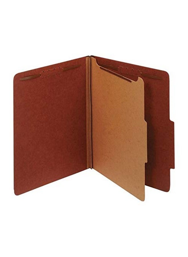Office Depot Classification Folders 1 3/4In. Expansion Letter Size 1 Divider 60% Recycled Red Pack Of 5 Om01729 - Image 3