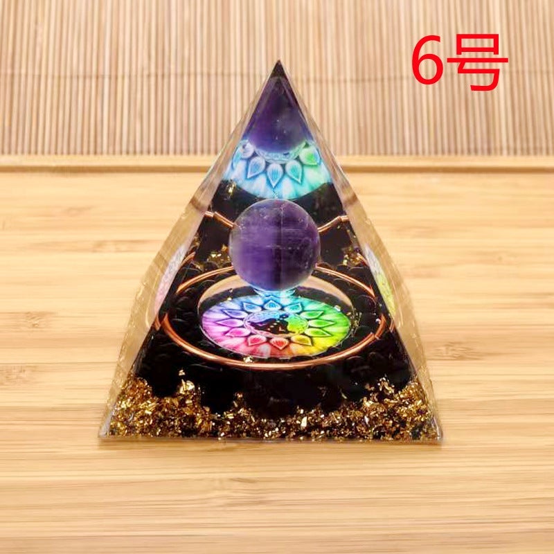 Cross-border ornaments foreign trade explosions a variety of crystal gravel energy stone pyramid ornaments creative crafts manufacturers 6.