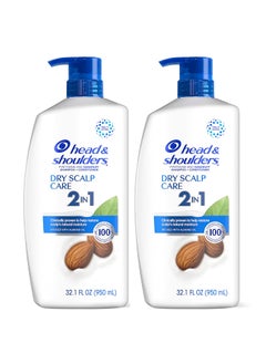 Head  Shoulders 2in1 Dandruff Shampoo and Conditioner Set Advanced Dry Scalp Care Anti Dandruff Treatment Nourishing Almond Oil Itch  Dryness Relief Scalp Shield 321 Fl Oz Each 2 Pack