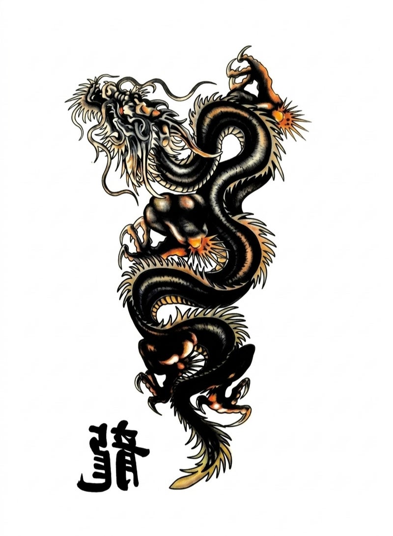 Temporary Dragon Tattoo