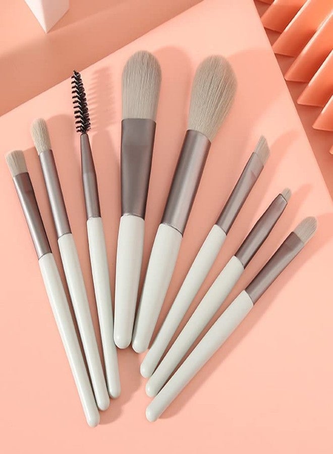 BOTIST Mini Makeup Brush Set with Case, Face And Eyeshadow Makeup Brush Kit Travel, Synthetic Bristles Cosmetic Brush Set for Powder Blending Blush Eyeshadow Lipstick (Pack of 8) - Image 3