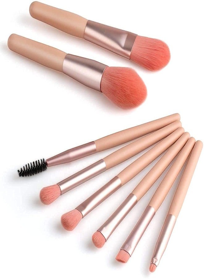 BOTIST Mini Makeup Brush Set with Case, Face And Eyeshadow Makeup Brush Kit Travel, Synthetic Bristles Cosmetic Brush Set for Powder Blending Blush Eyeshadow Lipstick (Pack of 8) - Image 1
