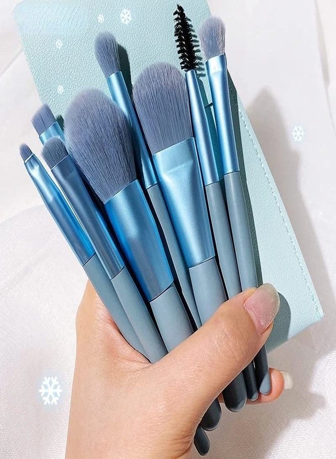 BOTIST Mini Makeup Brush Set with Case, Face And Eyeshadow Makeup Brush Kit Travel, Synthetic Bristles Cosmetic Brush Set for Powder Blending Blush Eyeshadow Lipstick (Pack of 8) - Image 2