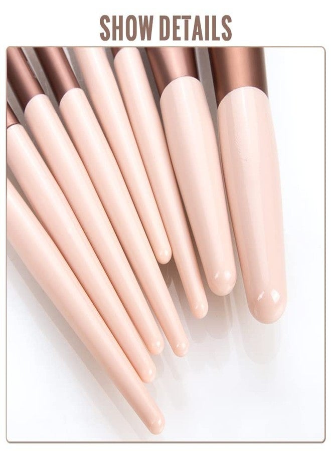 BOTIST Mini Makeup Brush Set with Case, Face And Eyeshadow Makeup Brush Kit Travel, Synthetic Bristles Cosmetic Brush Set for Powder Blending Blush Eyeshadow Lipstick (Pack of 8) - Image 4