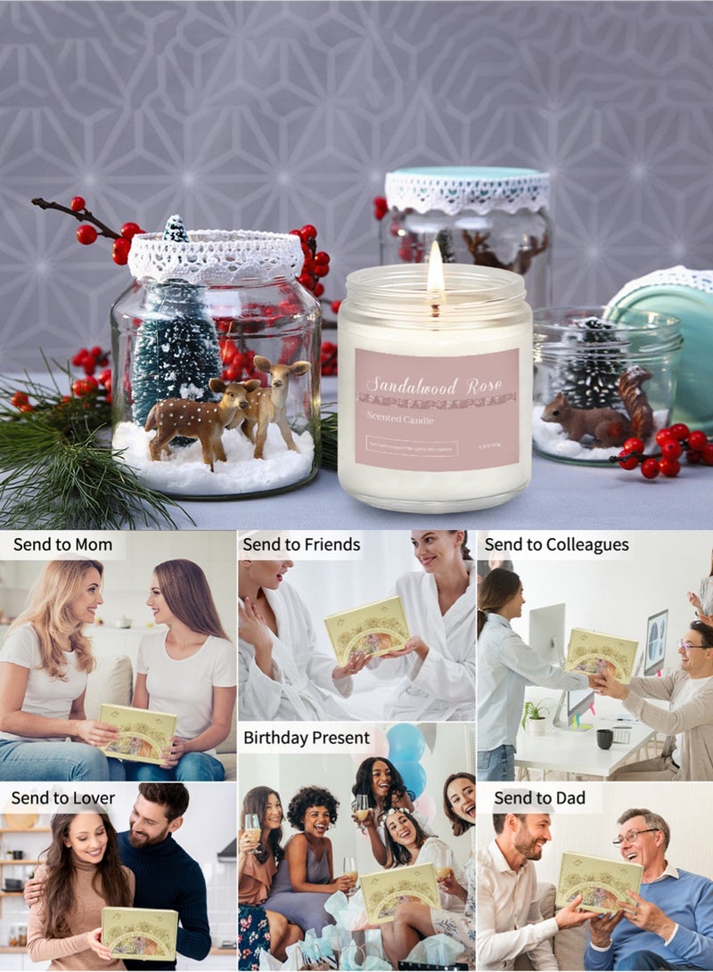 مس تيارا مجموعة من 6 شموع منزلية برائحة العلاج العطري، مجموعة هدايا للنساء، شمعة لافندر، شمع الصويا الطبيعي، مجموعة شموع طويلة الأمد، هدايا لأعياد الميلاد، عيد الحب، رمضان، هدية الذكرى السنوية - Image 5