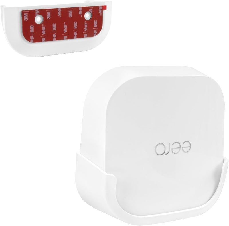 OkeMeeo Adhesive Wall Mount for eero 7 Dual-Band mesh Wi-Fi 7 Router, Two-Way Easy Installation (1 Pack) Router not Included - Image 1