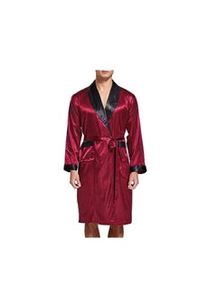 ماركة غير محددة طقم ستان رجالى روب و شورت  - Image 1