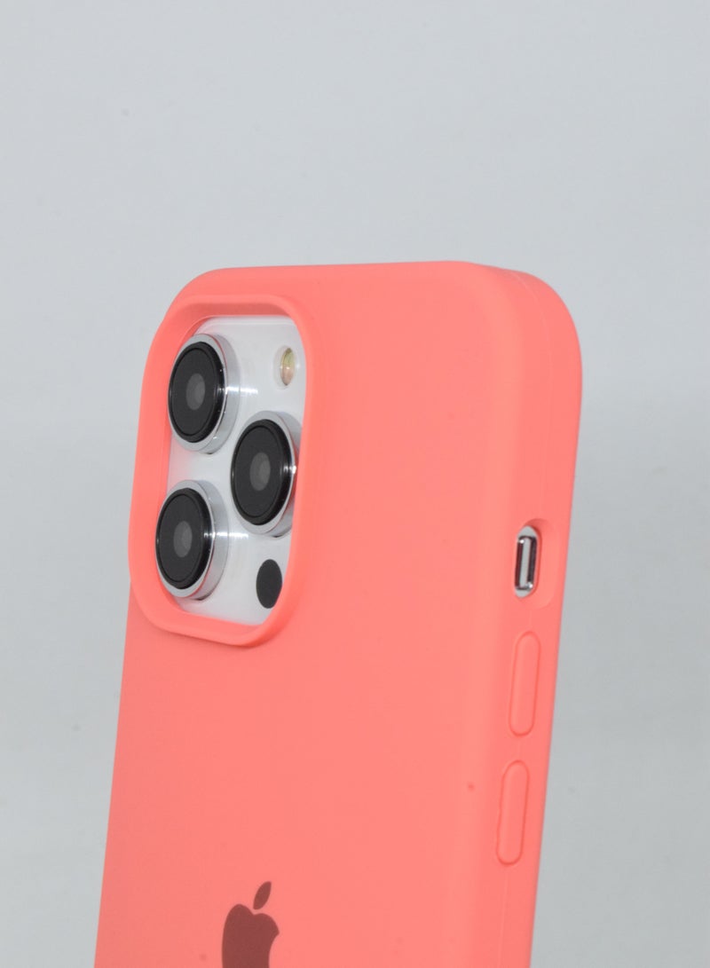 جراب iPhone 14 Pro غطاء واقٍ من السيليكون الناعم الحريري مع بطانة داخلية من الألياف الدقيقة - Image 4