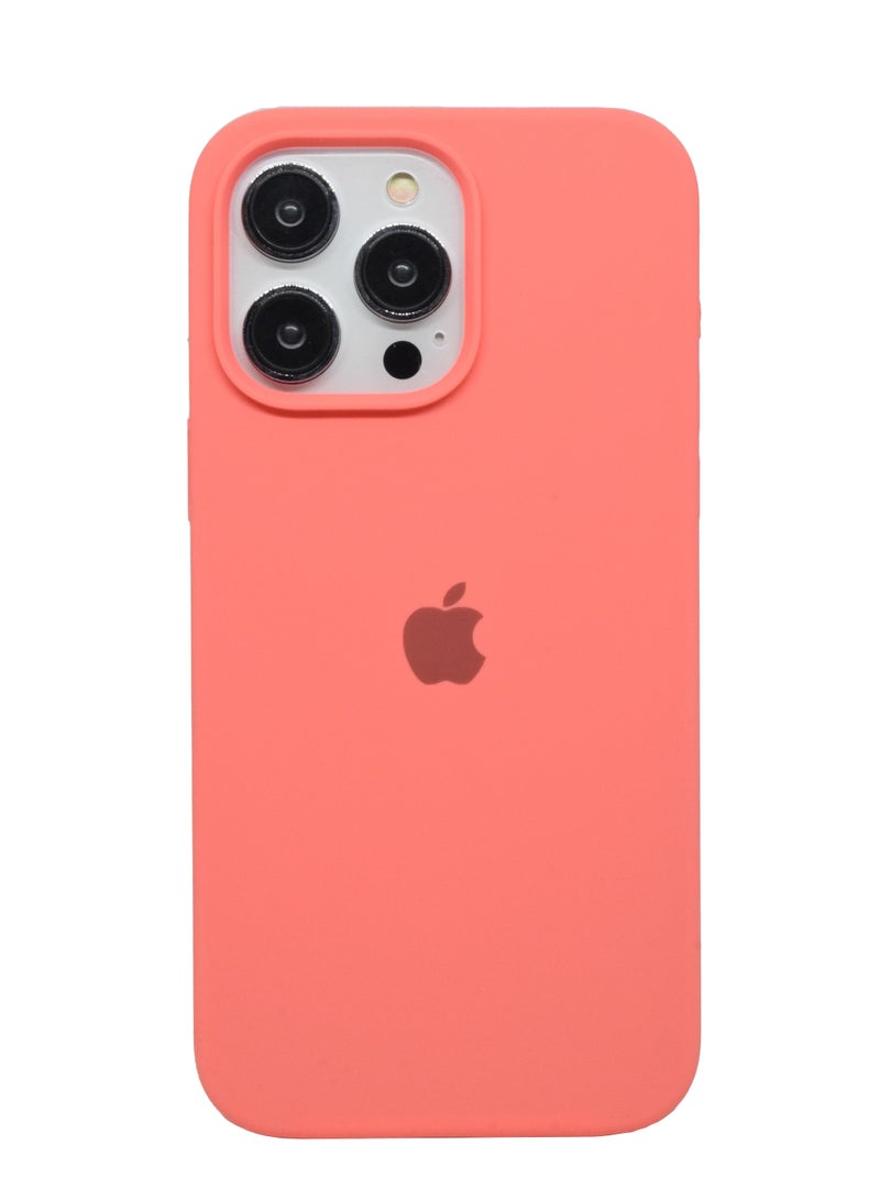 جراب iPhone 14 Pro غطاء واقٍ من السيليكون الناعم الحريري مع بطانة داخلية من الألياف الدقيقة - Image 1