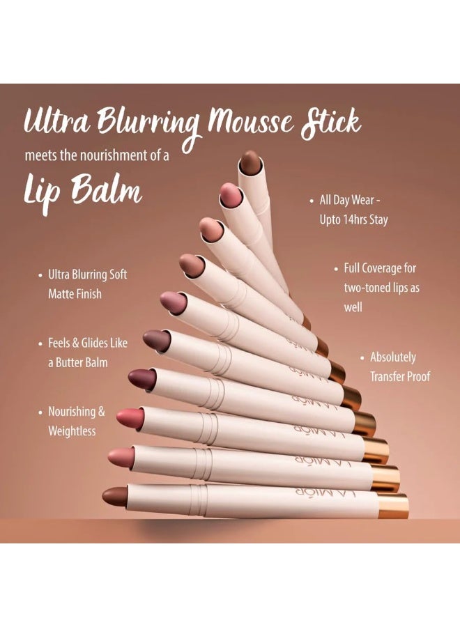LAMIOR Cloud Blur Matte Stick – Soft Focus Blurring Matte Lipstick | Lightweight Creamy Texture, Long-Lasting & Comfortable Wear for Women - Image 3