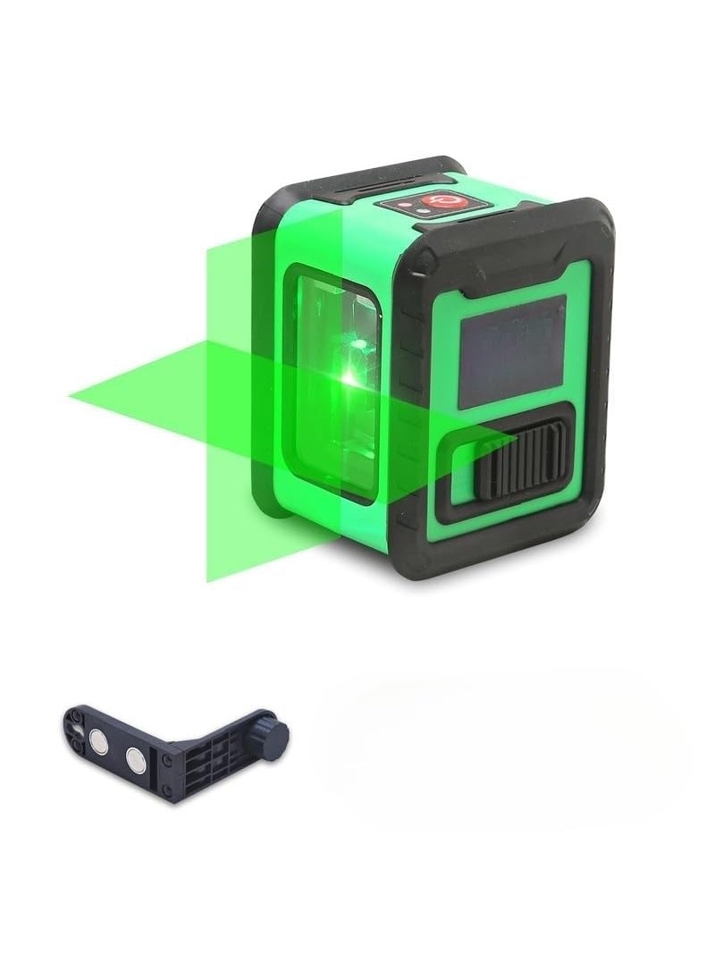 Real Instruments Real Instruments Rotatable Laser Levels 2 Line Horizontal And Vertical Points Cross Lines Border Infrared Laser Level High Precision Green Light Self Leveling Laser Level With Magnetic Bracket  - Image 1