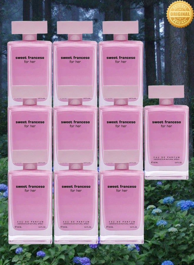 فور هير 10 قطع عطر سويت فرانسيسو الوردي لها 100 مل - Image 1