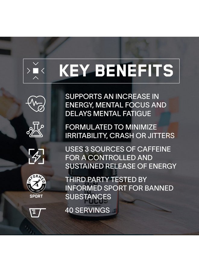 Bare Performance Nutrition - BARE PERFORMANCE NUTRITION, BPN in-Focus Brain Support Supplement, Improve Focus & Energy, Alpha GPC, Raspberry Lemonade, 40 Servings - Image 1