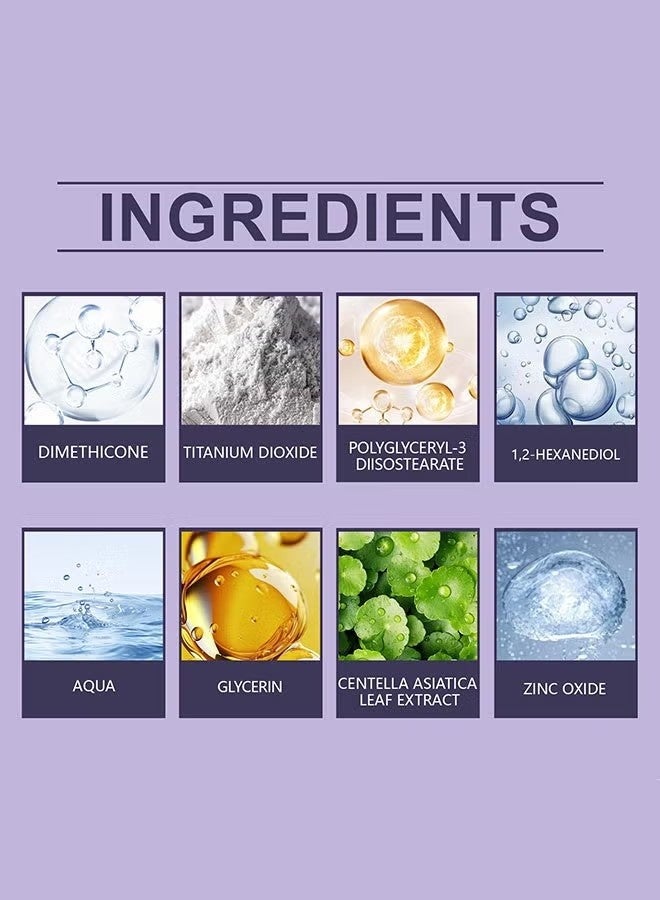 تغطية الجسم Perfector 108ml - غطاء الوشم المقاوم للماء ومغطية ، ماكياج الساق المقاوم للماء لا نقل ، حتى الجلد والساق والجسم ندبة غطية ماكياج مع الفرشاة - Image 5