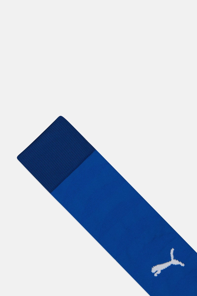 PUMA Men 1 Pair Brand Logo Football Knee-High Socks, Blue - Image 3