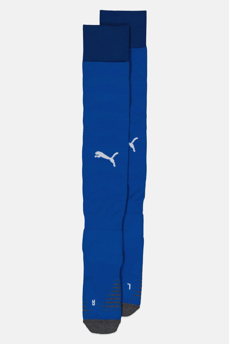 PUMA Men 1 Pair Brand Logo Football Knee-High Socks, Blue - Image 1
