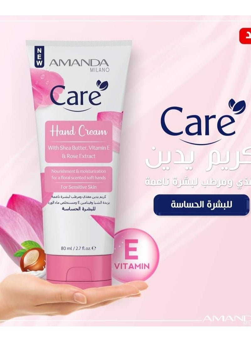 Amanda Milano Amanda Milano Hand Cream with Shea Butter,Vitamin E and Rose Water Extract 80 ml - Image 4