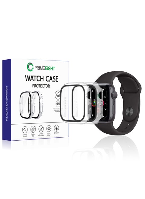[2PCS] Case and Screen Protector 40 mm For Apple Watch Series 6/5/4/ SE2023 Ultra Thin Flexible TPU Clear Film Bubble-Free Scratch-resistant.
