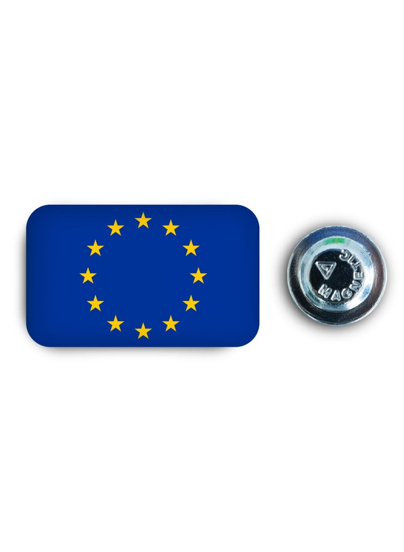 971MEDIA European Union Flag Magnetic Badge - Image 1