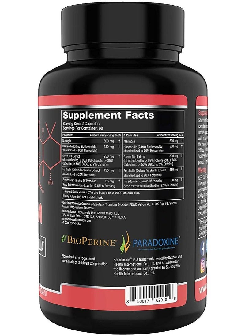 Gorilla Mind - CAMP PM Stim Free Fat Loss Formula 120 Capsules - Image 1