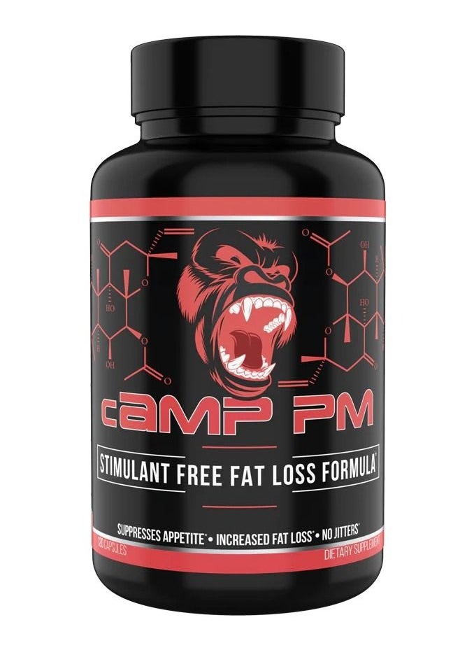 Gorilla Mind - CAMP PM Stim Free Fat Loss Formula 120 Capsules - Image 1