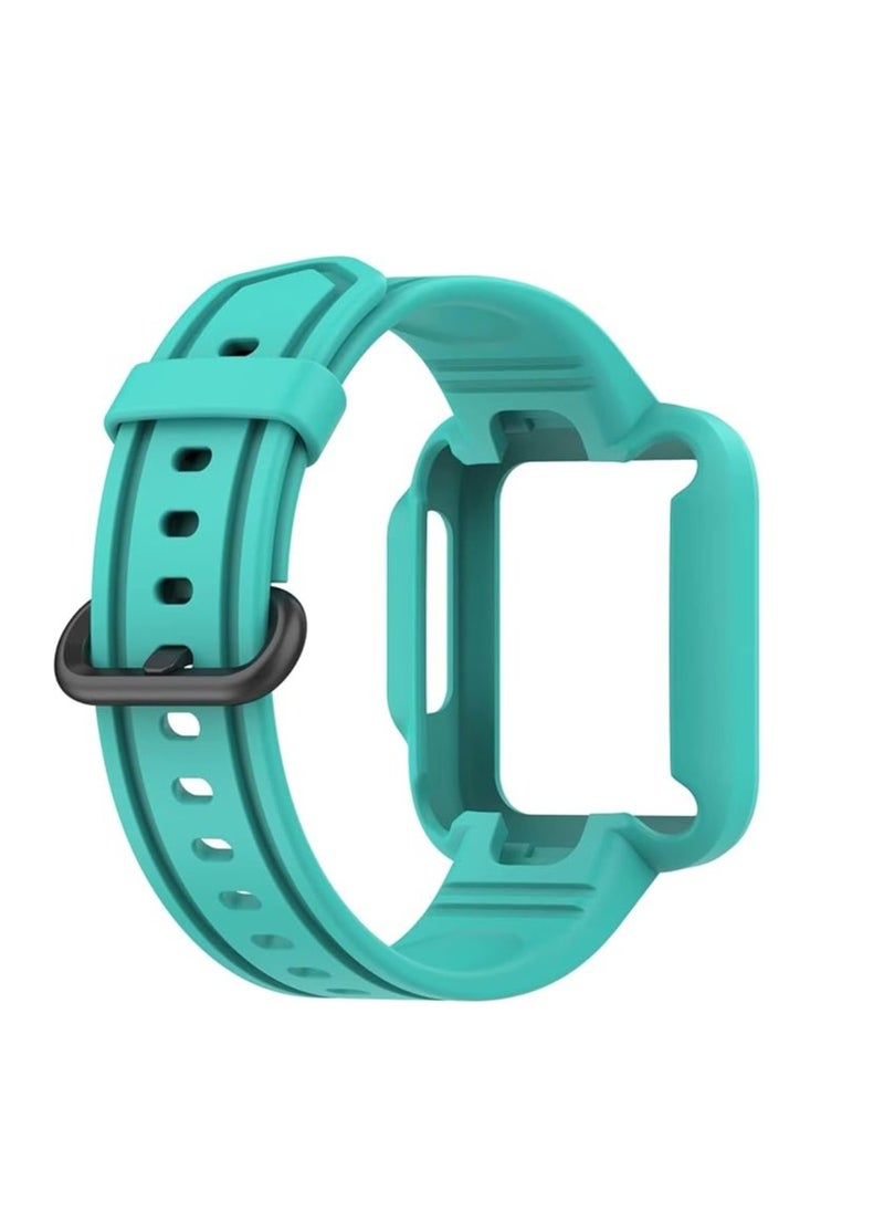 Generic Replacement Wrist Band Compatible with Xiaomi MI Watch Lite/Redmi Watch 2 Lite/Poco Watch/Redmi Watch 2/Horloge 2, Adjustable Soft Silicone Wrist Strap with Cover  - Image 3