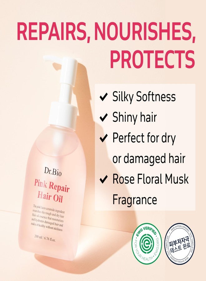 دكتور بيو زيت دكتور بايو الوردي لإصلاح الشعر (200 مل) | زيت ترطيب عميق للشعر التالف والجاف | يُصلح الأطراف المتقصفة بالبروبيوتيك والبروتين | تركيبة مرطبة خفيفة الوزن | عناية نباتية بالشعر على الطريقة الكورية - Image 2