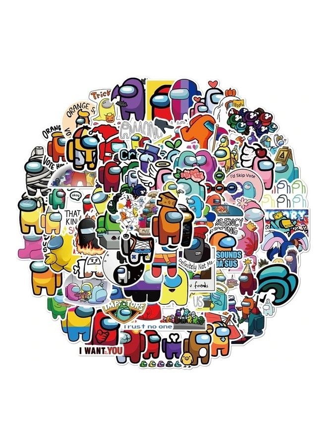 إسكدنيا مجموعة ملصقات بتصميم شخصيات Among Us مكونة من 25 قطعة متعدد الألوان - Image 1