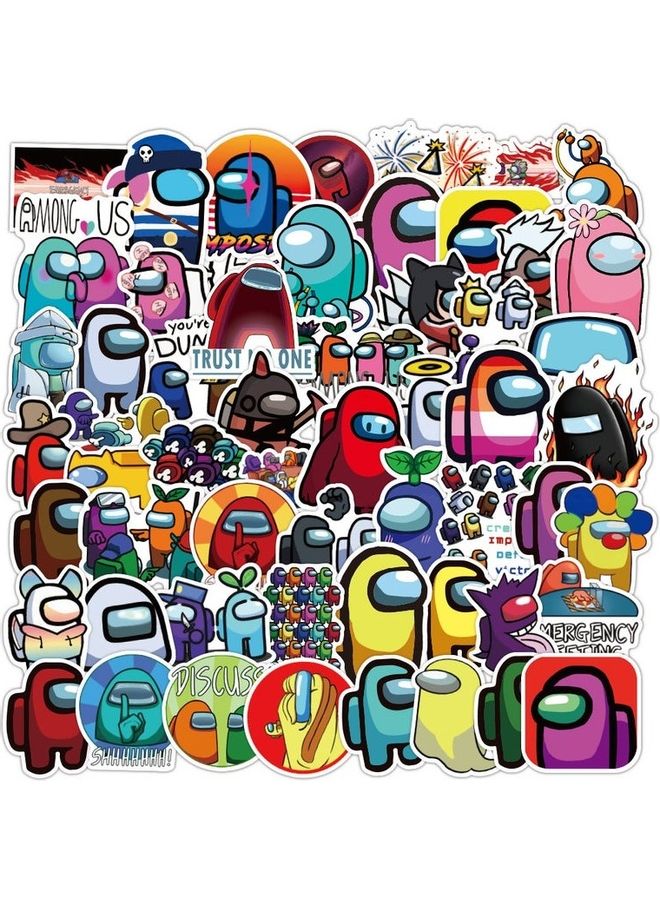 إسكدنيا مجموعة ملصقات بتصميم شخصيات Among Us مكونة من 25 قطعة متعدد الألوان - Image 2