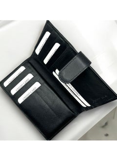 MARIO DRAFTS Mario Drafts Mens Leather Multiple Credit Card Slots Card Holder, Black  - Image 2