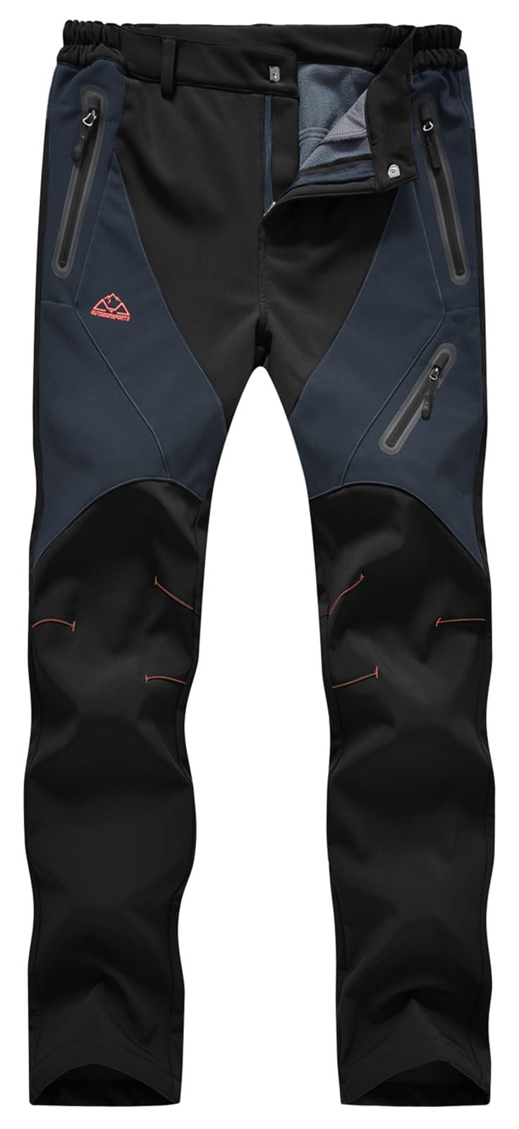 Rdruko Women's Snow Pants Waterproof Insulated Fleece Thermal Ski Hiking Snowboard Pants(Black, US XXL) - Image 3
