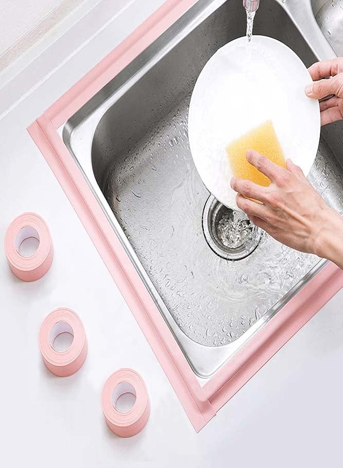 Loquat 2 Rolls Anti-Mold Caulk Tape 3.8cm x 3.2m - 100% Waterproof Self-Adhesive for Bathroom  Kitchen Sink Sealing - Image 2