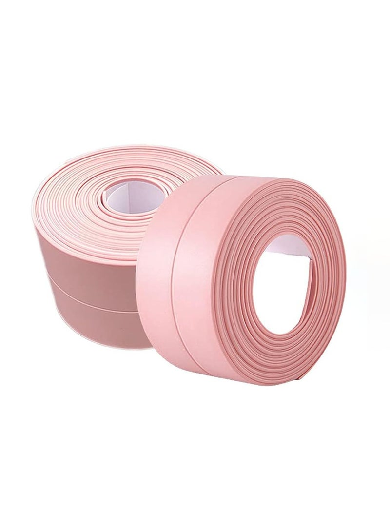 Loquat 2 Rolls Anti-Mold Caulk Tape 3.8cm x 3.2m - 100% Waterproof Self-Adhesive for Bathroom  Kitchen Sink Sealing - Image 1