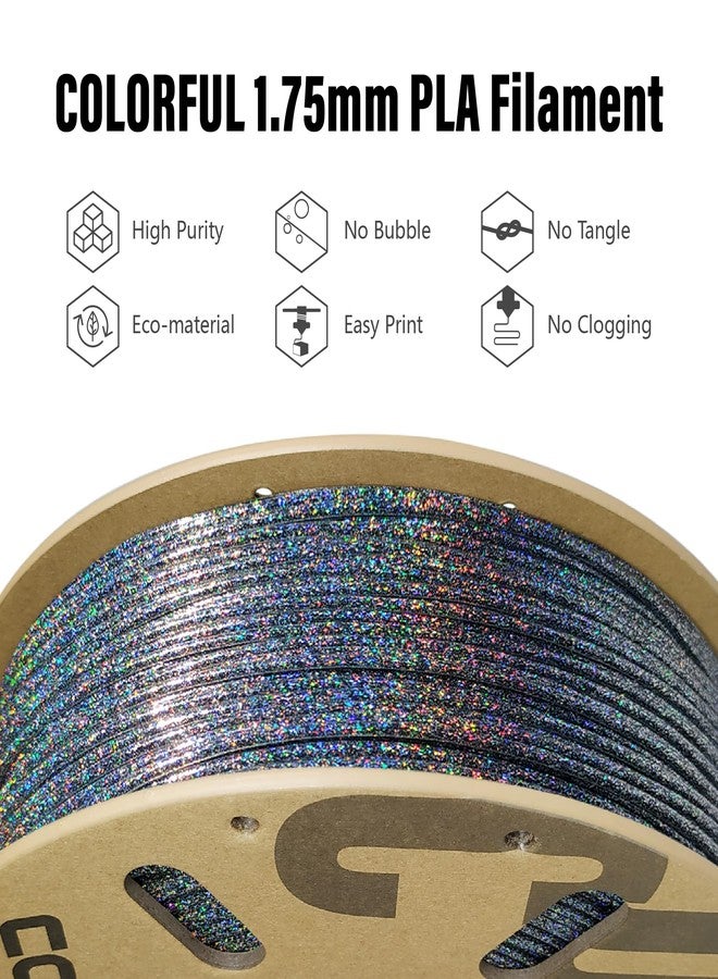 Colorful Magic PLA 3D Printer Filament – Color Changing Galaxy Glitter Effect | Multi-Color Shimmering Finish, Easy to Print PLA, 1.75mm, 1kg | Colorful® - Image 4