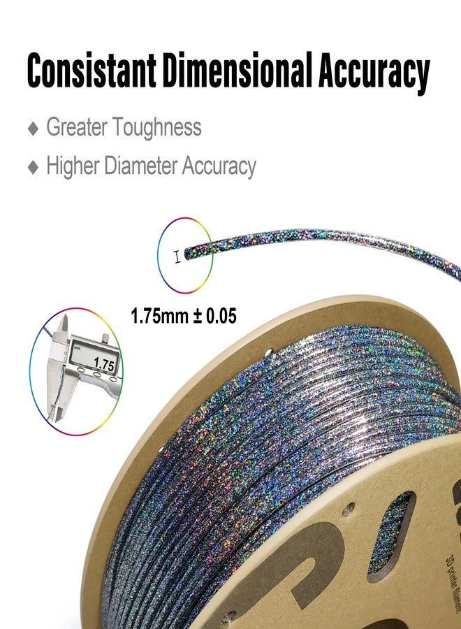 Colorful Magic PLA 3D Printer Filament – Color Changing Galaxy Glitter Effect | Multi-Color Shimmering Finish, Easy to Print PLA, 1.75mm, 1kg | Colorful® - Image 3