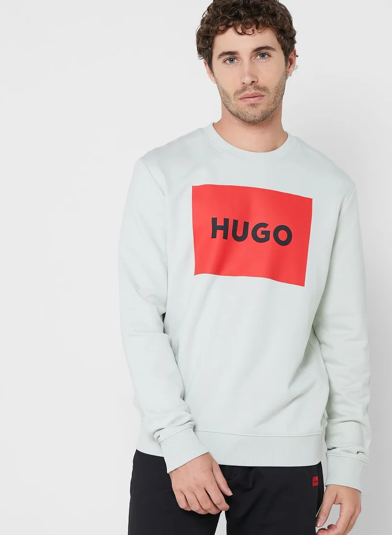 HUGO Logo Print Sweatshirt