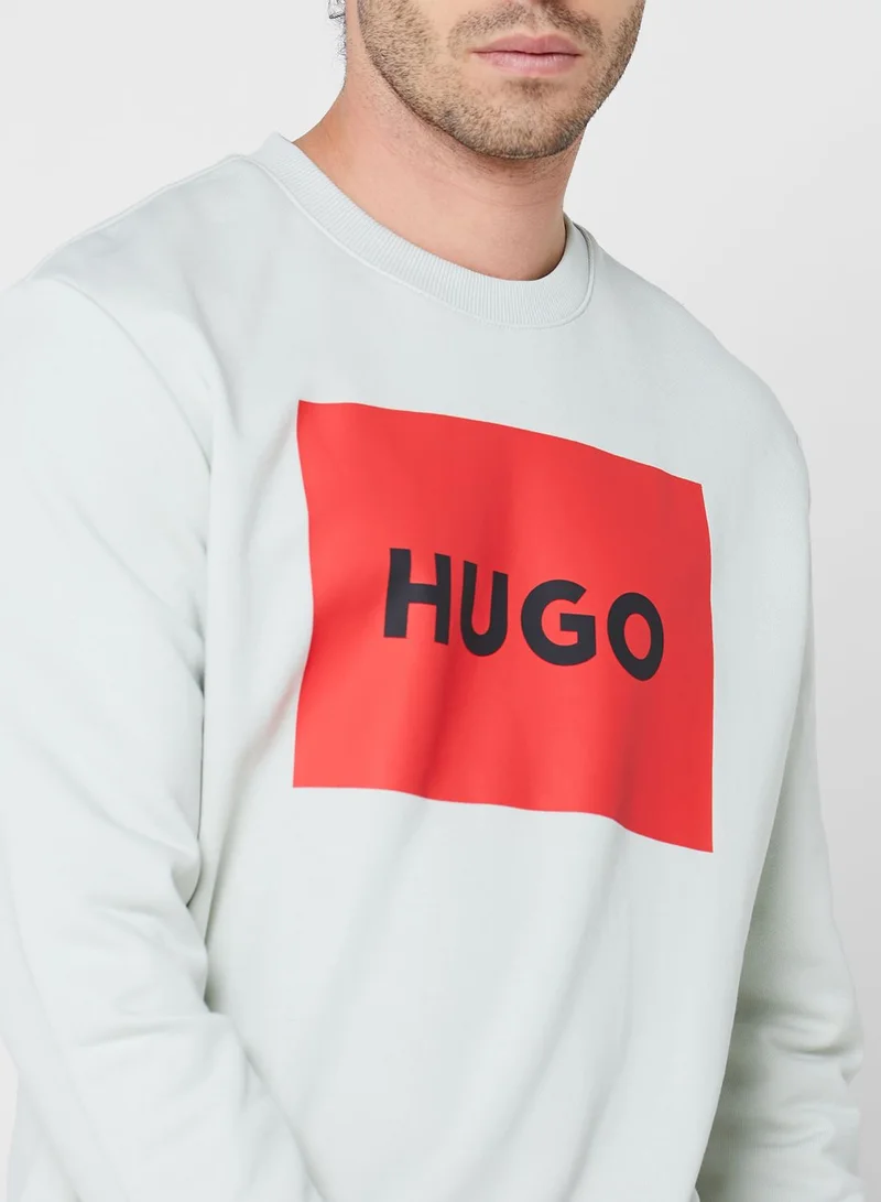 HUGO Logo Print Sweatshirt