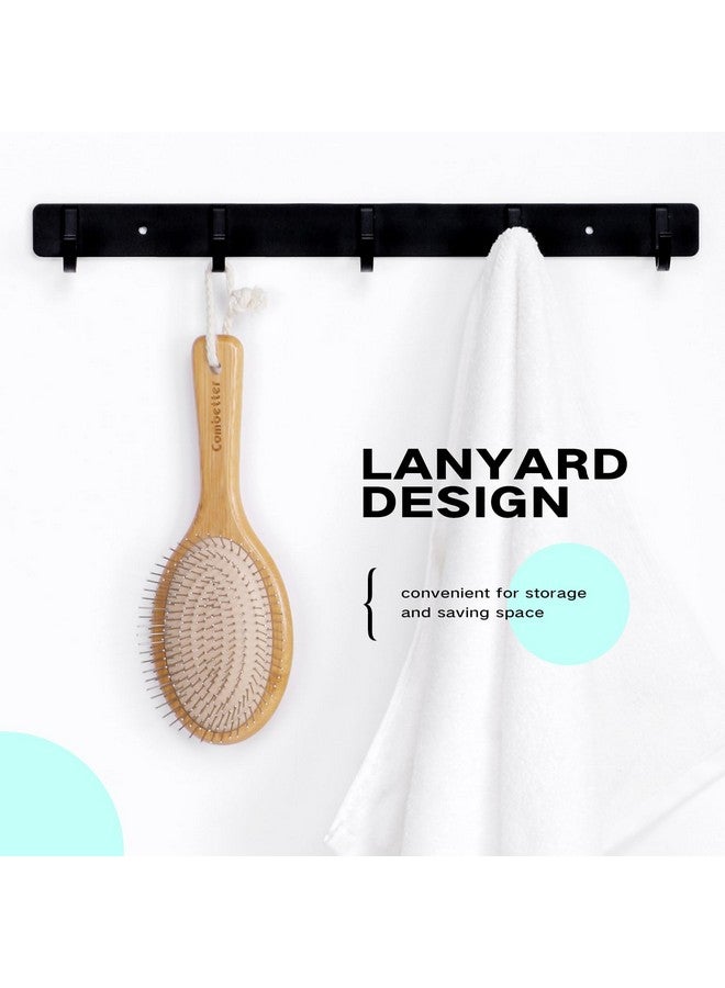 Combetter Bamboo Hair Brush Combetter, Smoothing Hair&Massage, Detangling Anti-Static Hairbrush, Natural Wood Comb with Metal Bristles for Women, Men & Children - Image 5