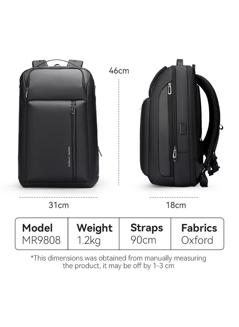 MARK RYDEN MARK RYDEN 9808 Expandable, Business Large Capacity Water-resistant Laptop Cabin Luggage Backpack,Fits for Weekend Trips  - Image 3