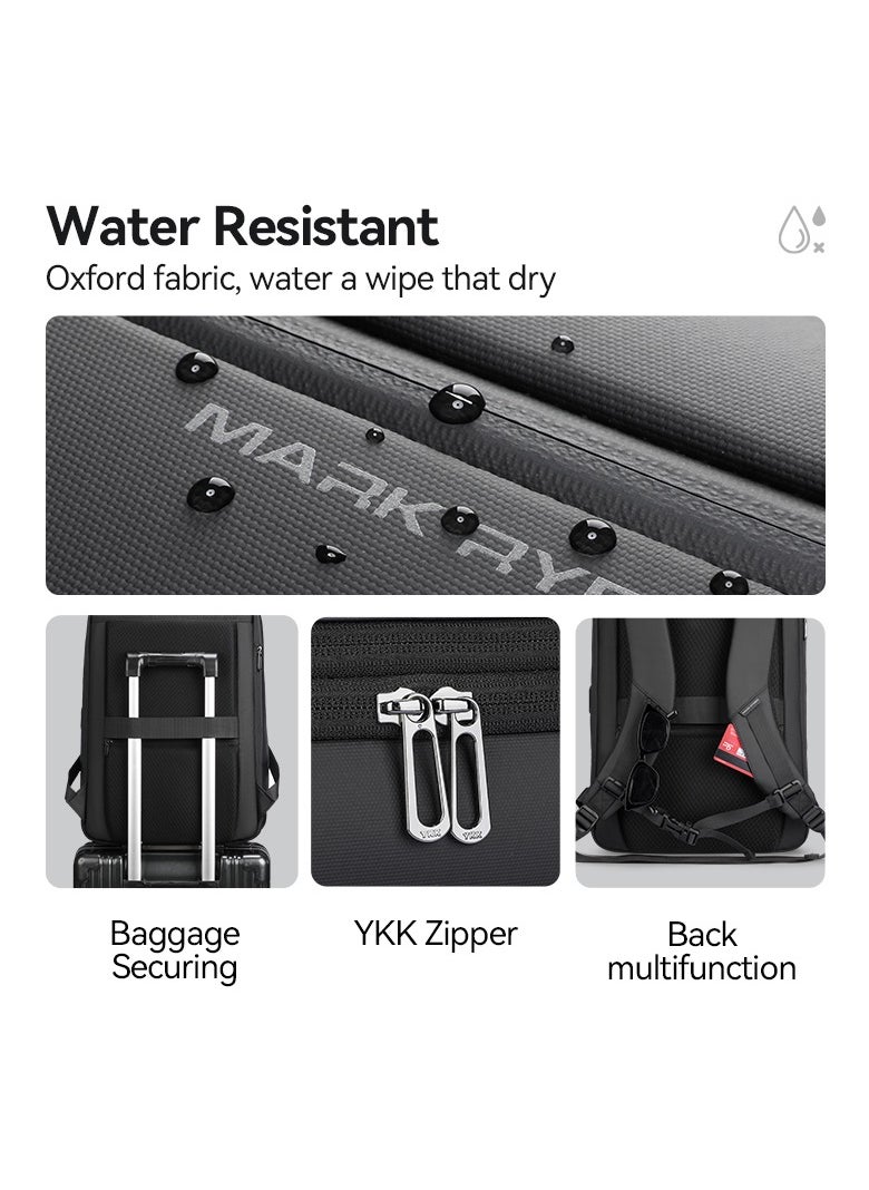 MARK RYDEN - MARK RYDEN 9808 Expandable, Business Large Capacity Water-resistant Laptop Cabin Luggage Backpack,Fits for Weekend Trips - Image 1