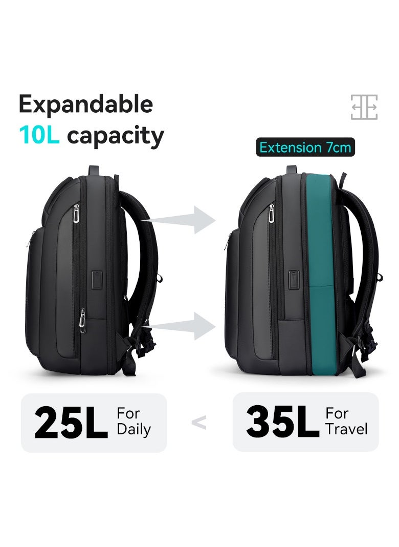 MARK RYDEN - MARK RYDEN 9808 Expandable, Business Large Capacity Water-resistant Laptop Cabin Luggage Backpack,Fits for Weekend Trips - Image 1