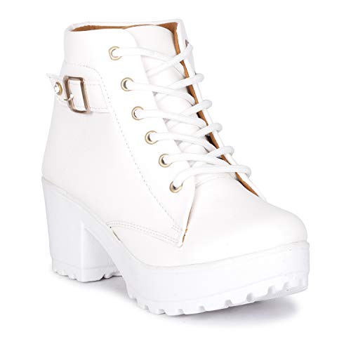 KRAFTER Women's & Girl's Classic Winter Boot-White-1-38 - - Image 2